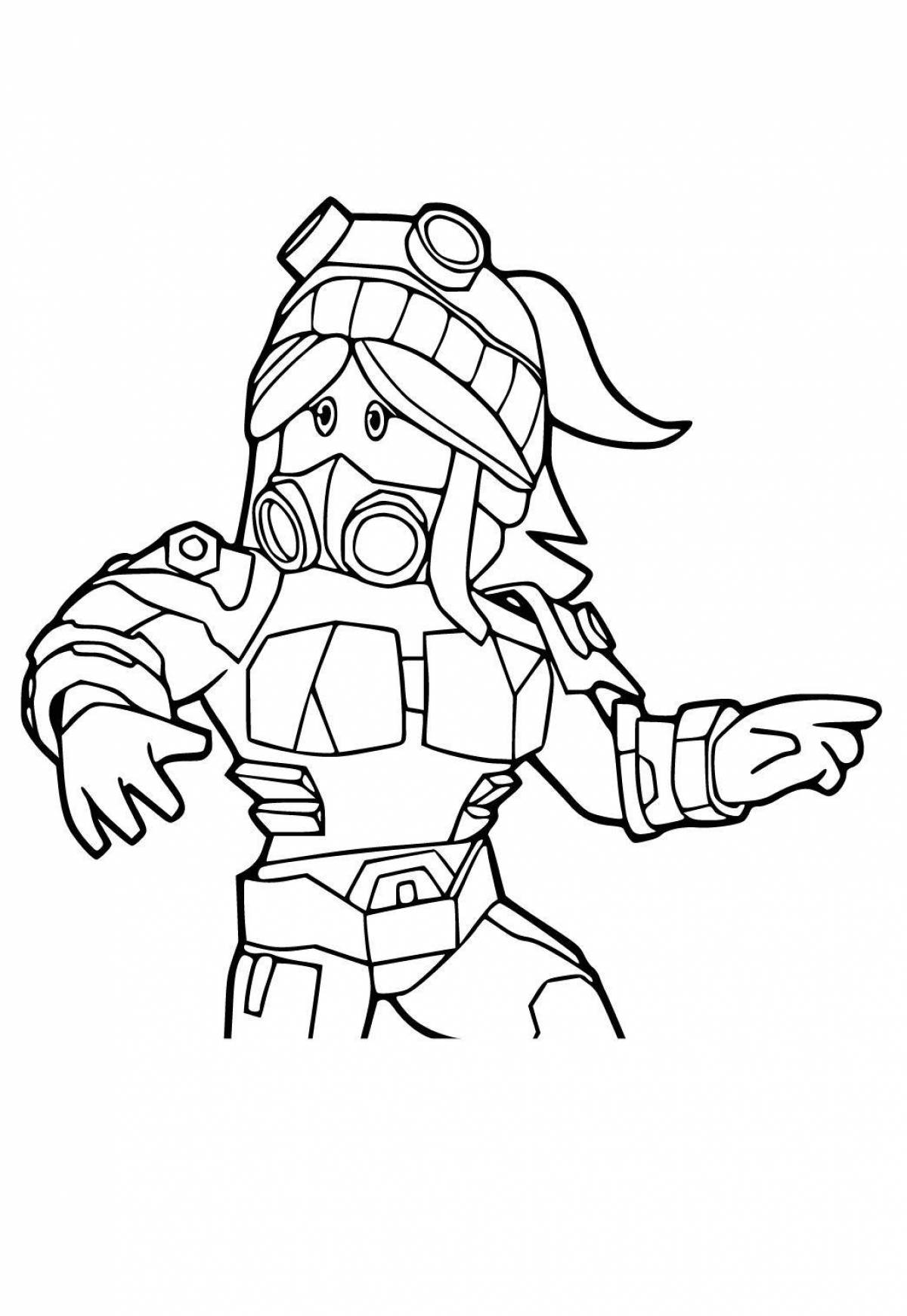 Amazing skins roblox girls coloring page