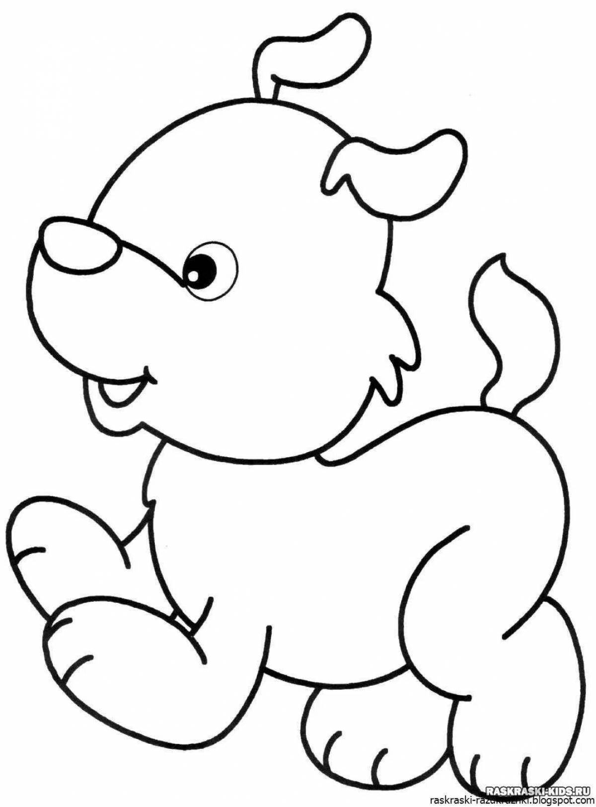 Color-frenzy coloring page for a 3 year old