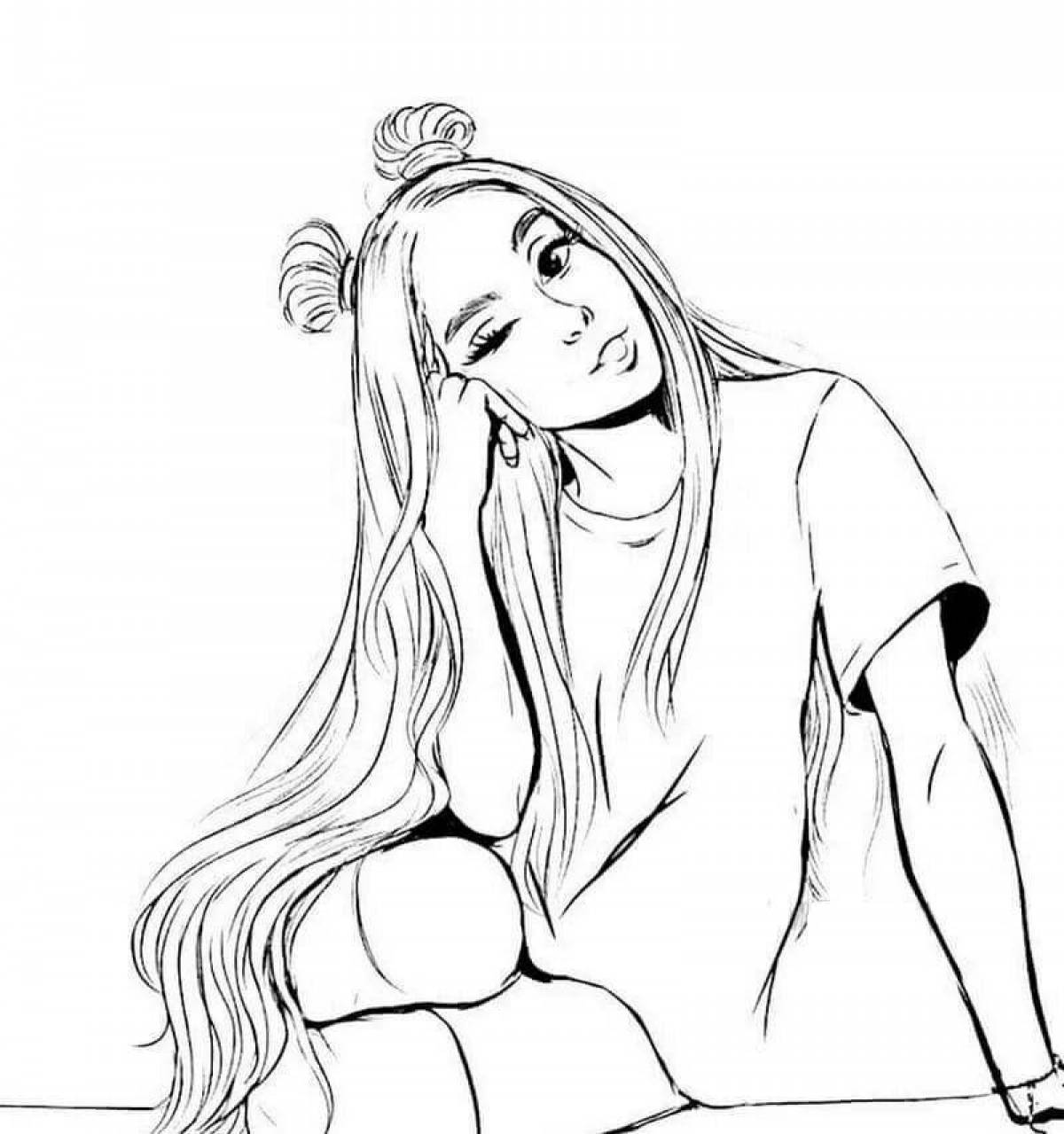 Beautiful coloring pages girls 18 years old beautiful