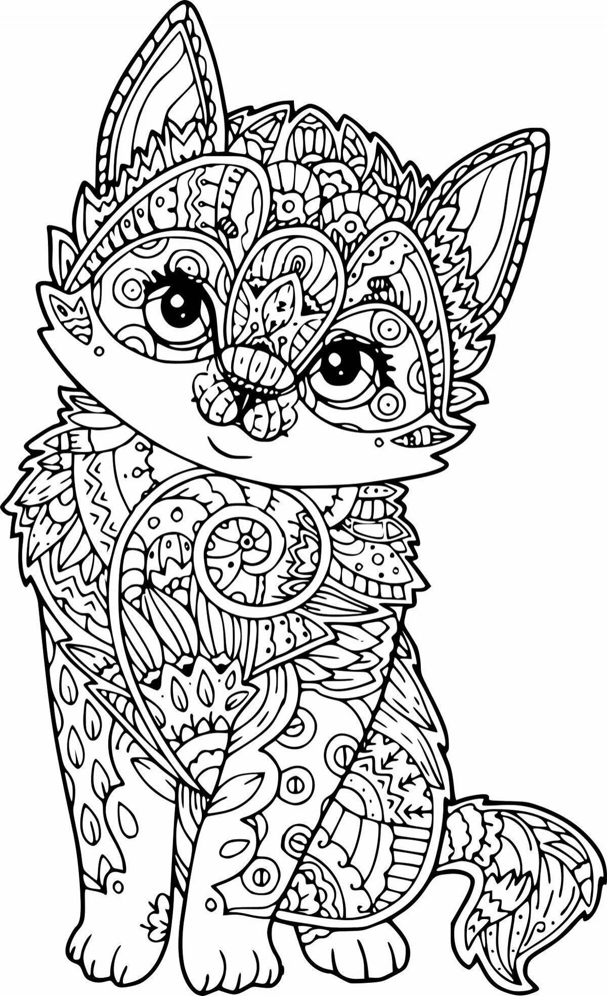 Colorful coloring beautiful animals for girls