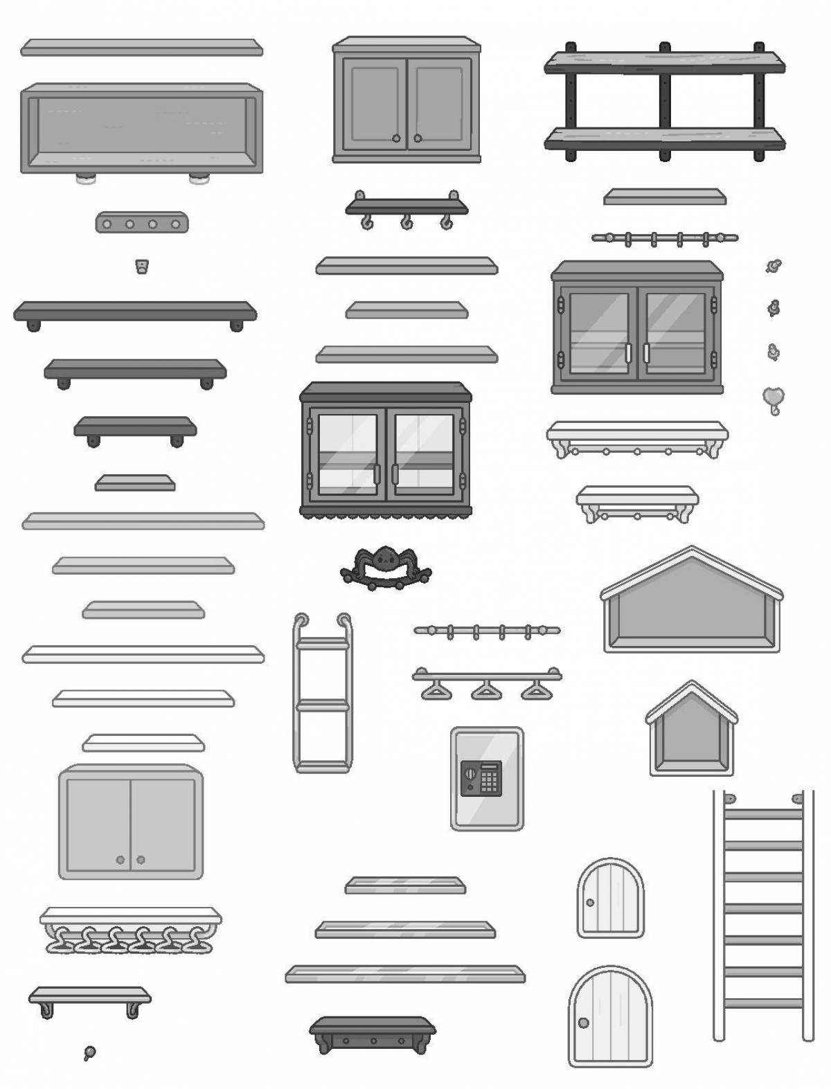 Photo Bright contemporary furniture cutout