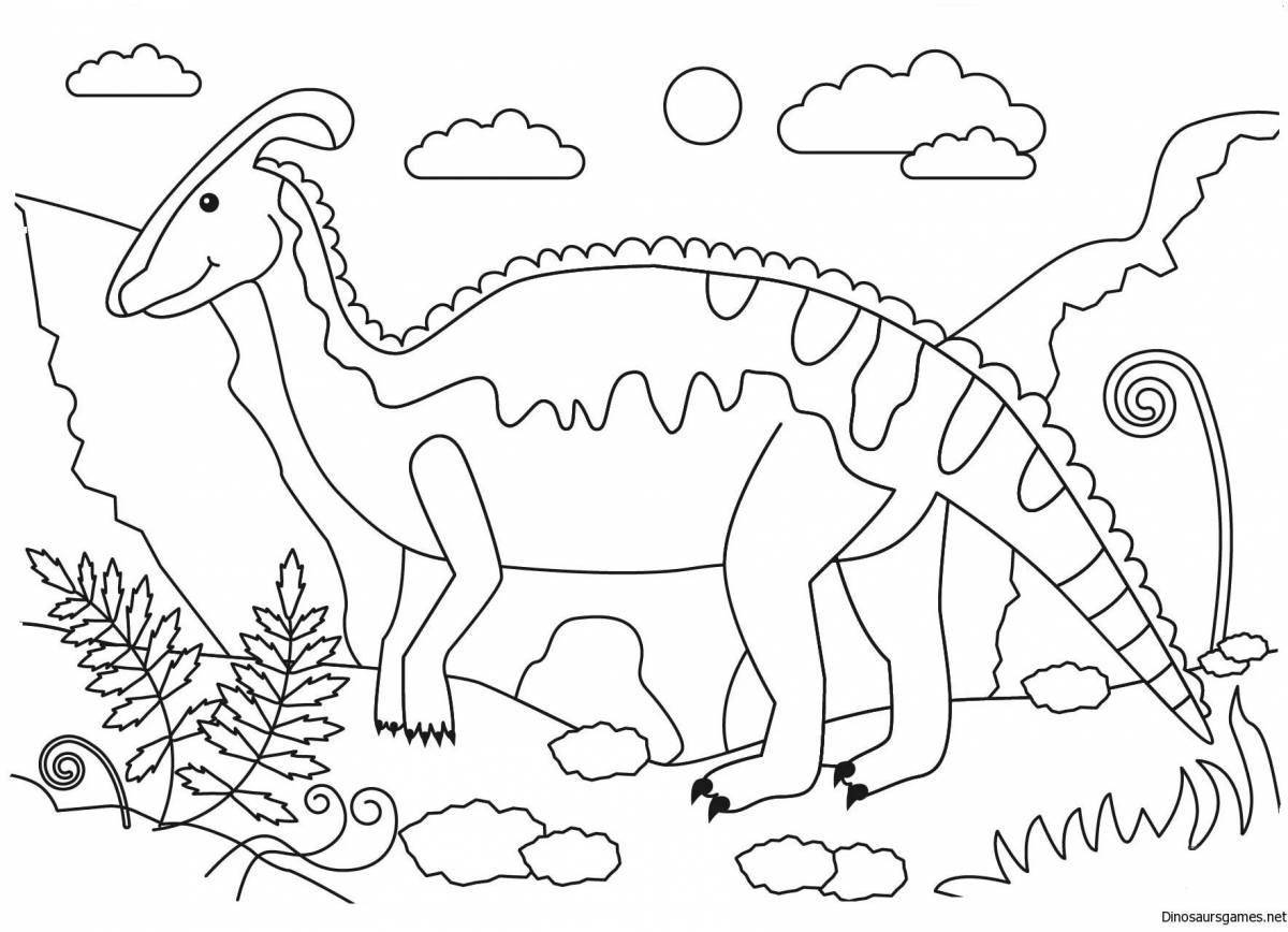 Восхитительные рисунки динозавров для раскрашивания