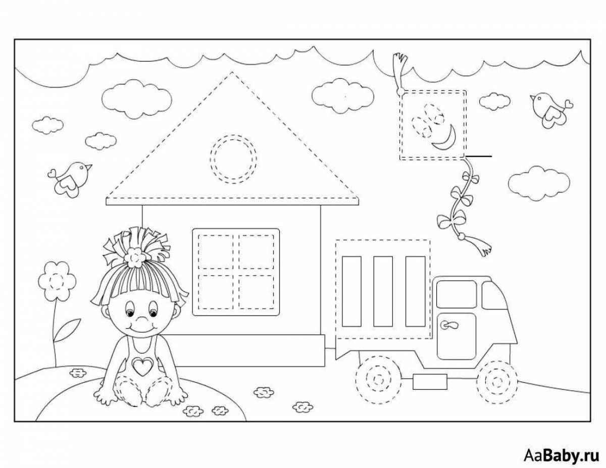 Color-frenzy coloring page for children 7 years old