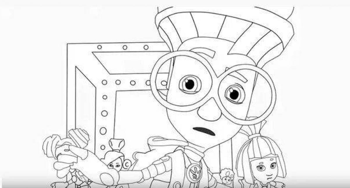 Crazy Color Fixies Coloring Pages for 6-7 year olds