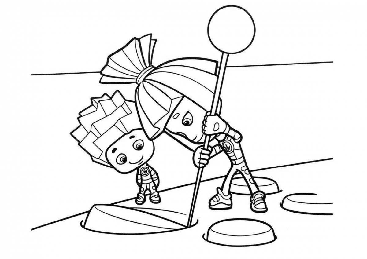 Funny fixies coloring pages for kids 6-7 years old