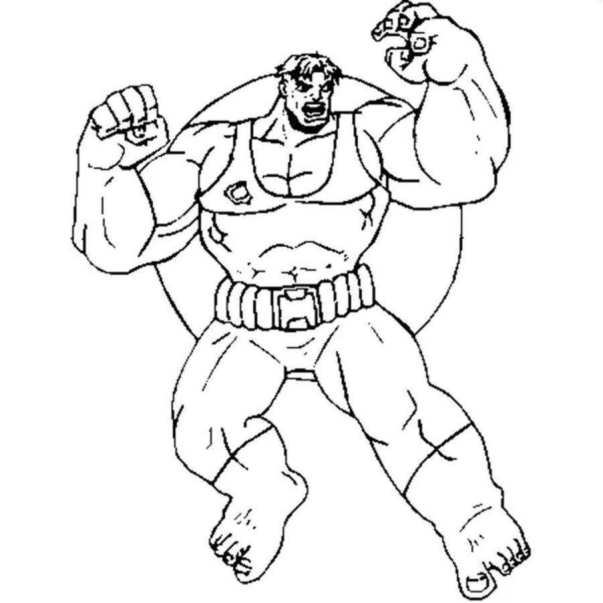 Ослепительная раскраска халк