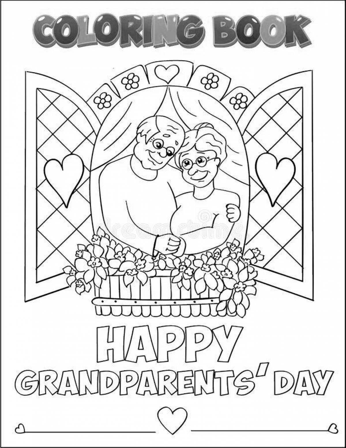 Great coloring for grandma's birthday