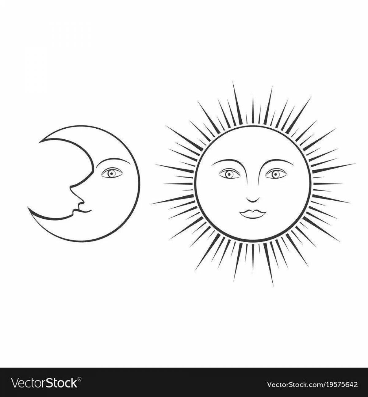 Луна и солнце для детей #3