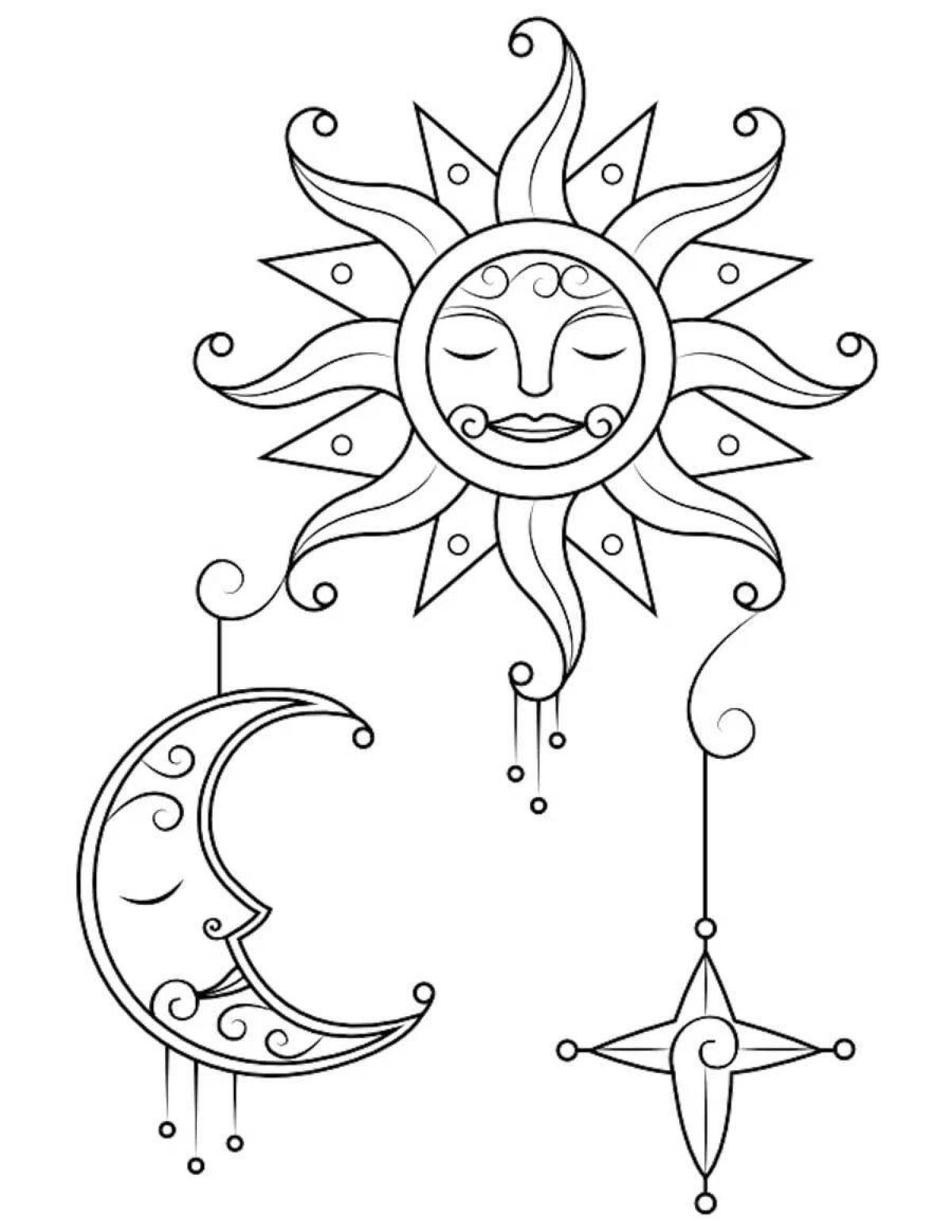 Луна и солнце для детей #5