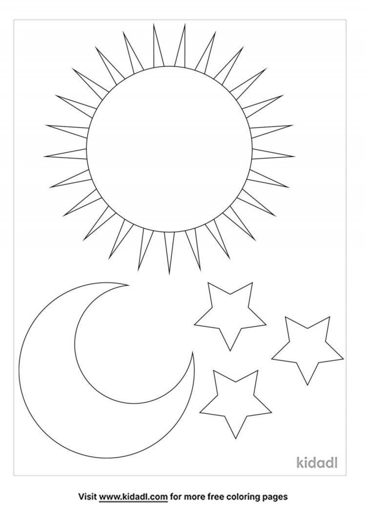 Луна и солнце для детей #6