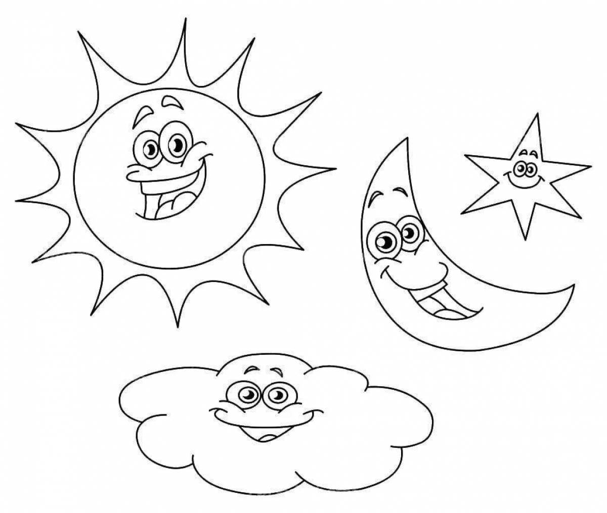 Луна и солнце для детей #7