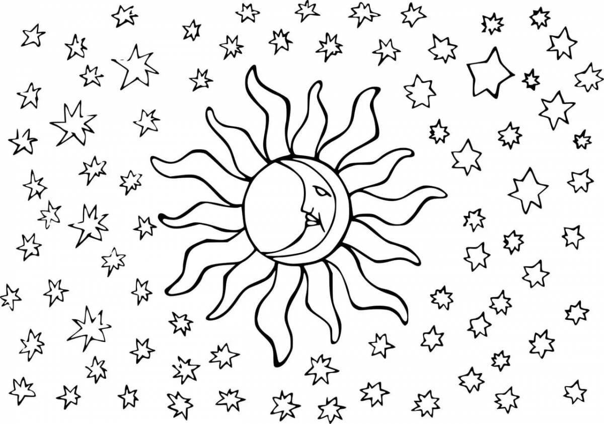 Луна и солнце для детей #9