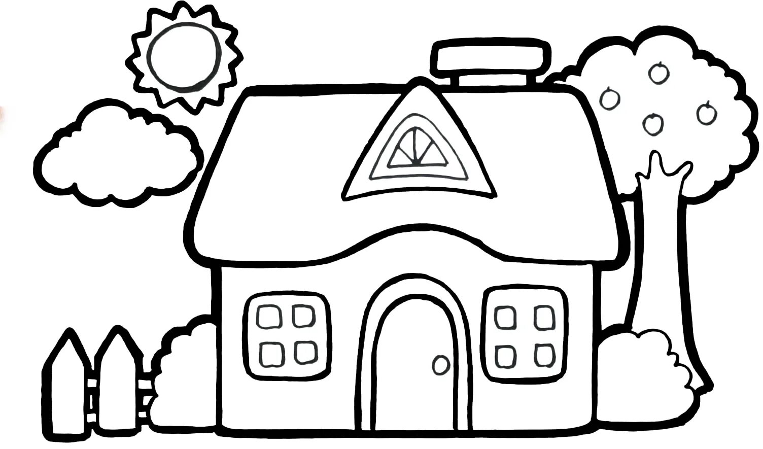 Рисунки домиков для детей