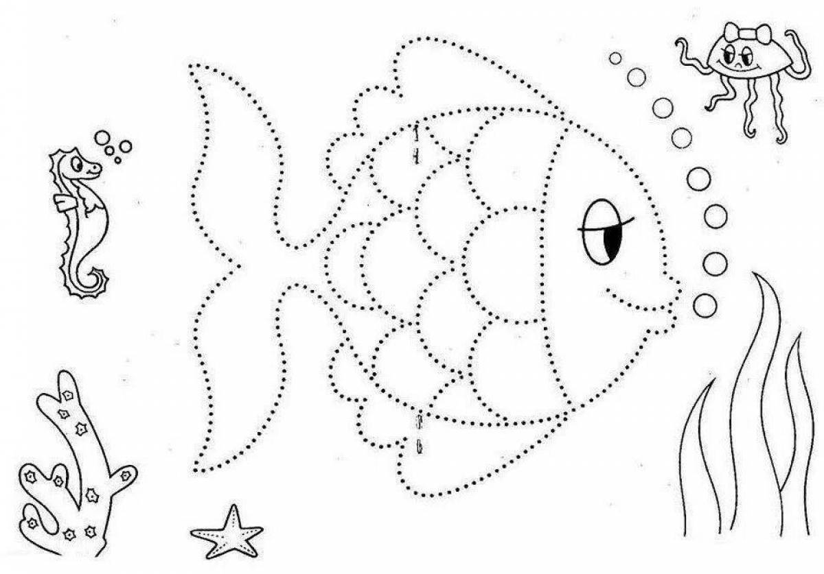 Magic circle coloring page