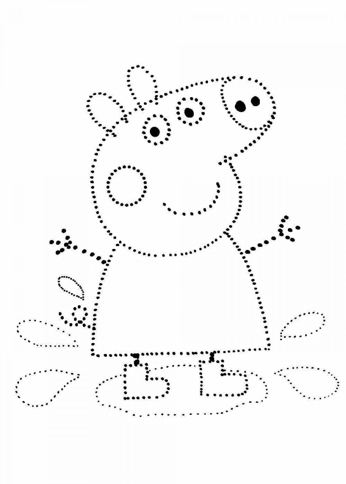 Color-party circle coloring page