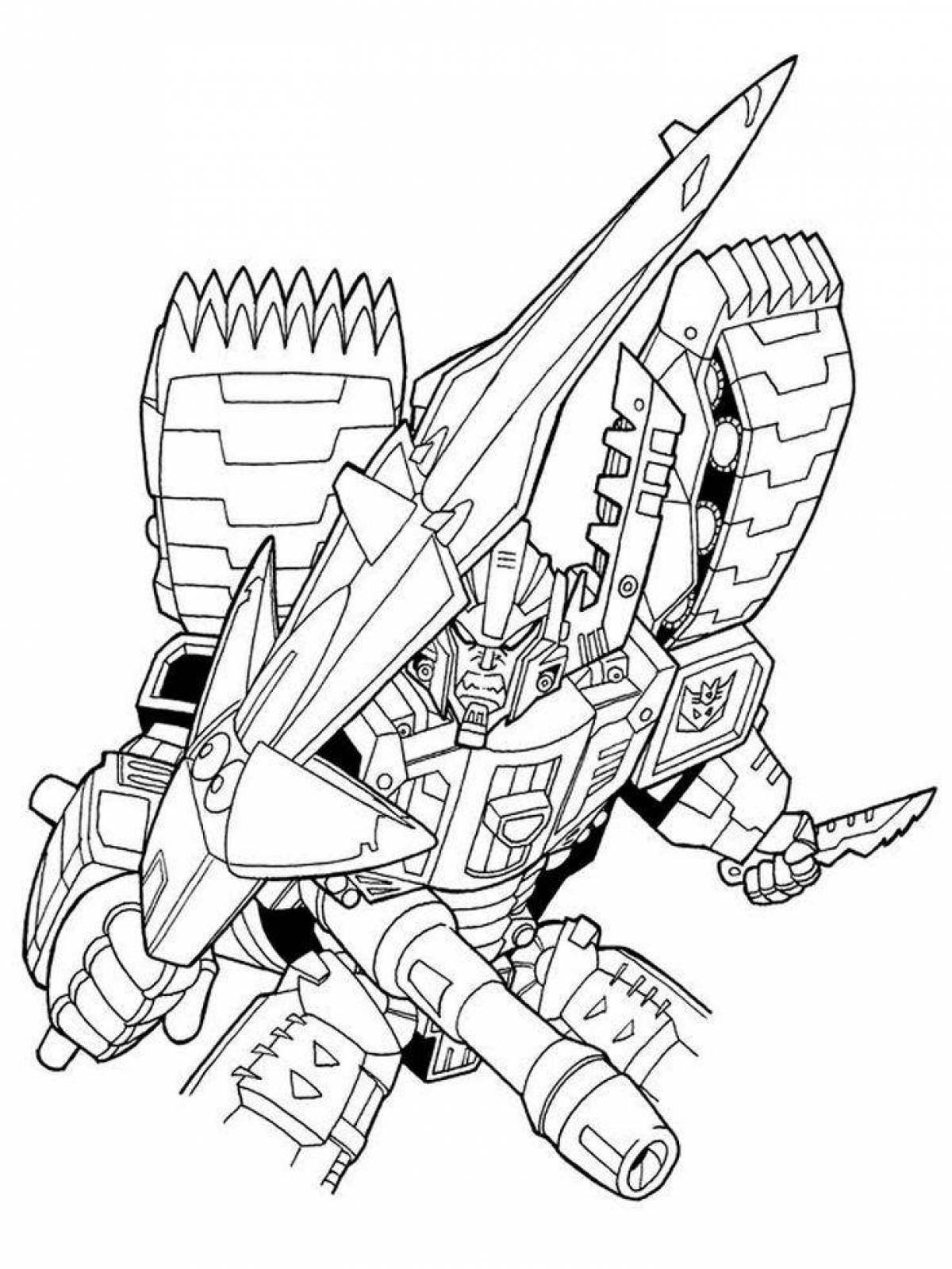 Gorgeous decepticons coloring page