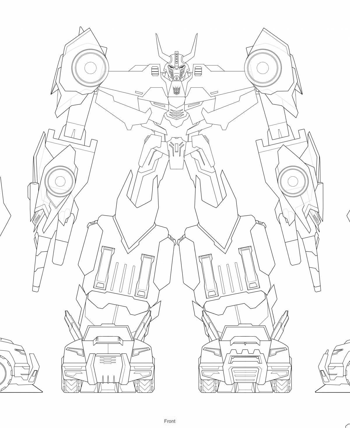 Decepticons deluxe coloring page