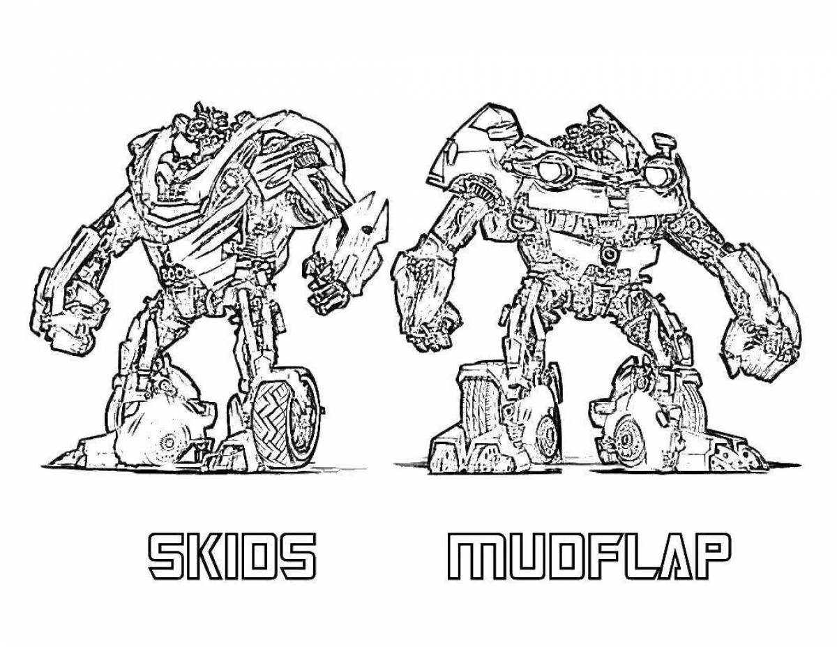 Десептикон - Трансформеры - Раскраски антистресс