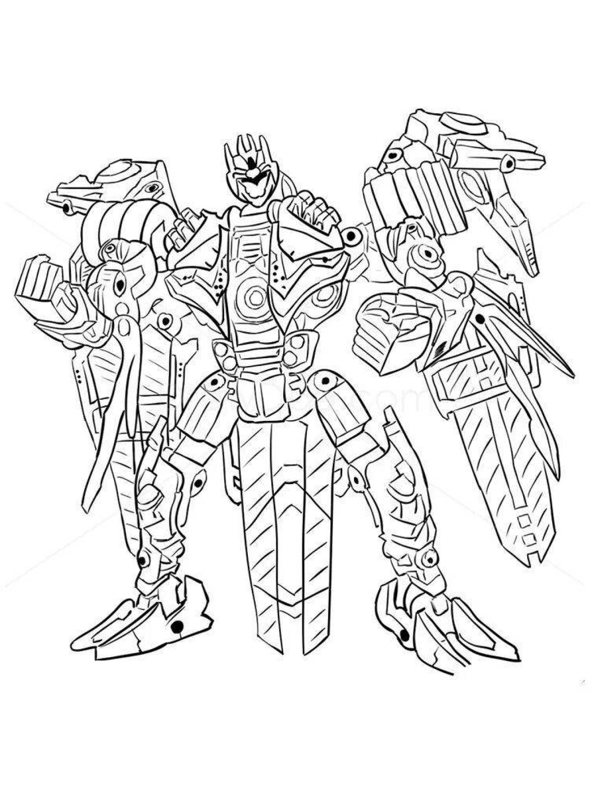 Greatly colored Decepticon coloring page