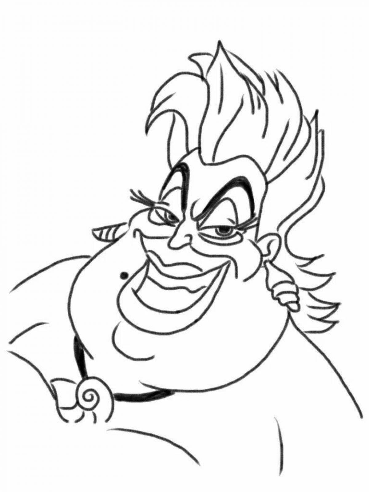 Awesome ursula coloring book