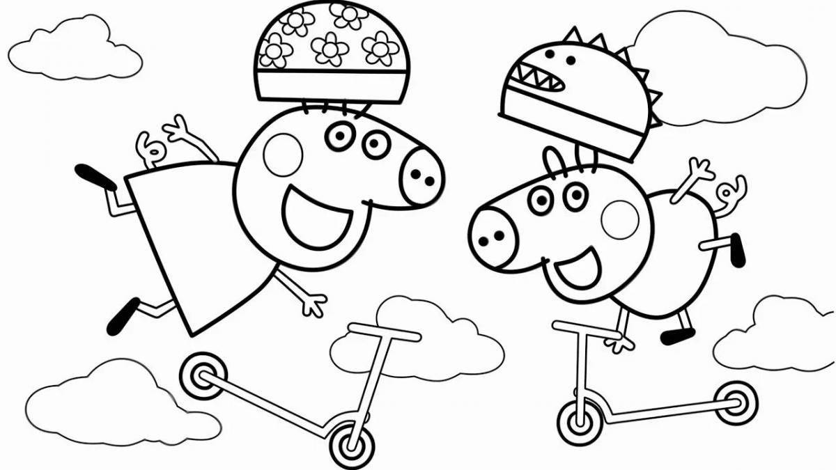 Leaving george coloring page
