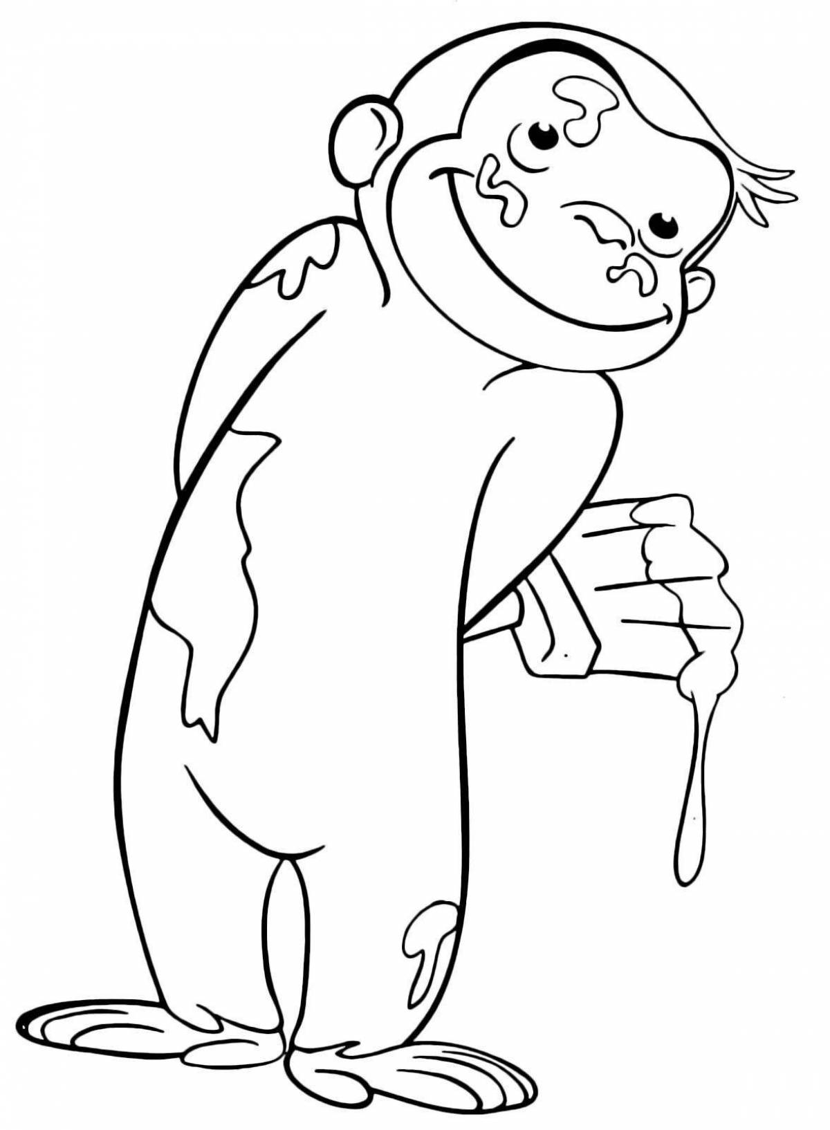 George's involvement coloring page