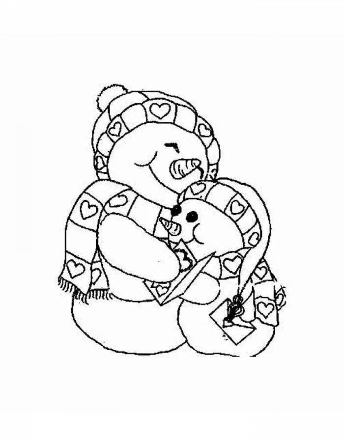 Sweet hug coloring pages