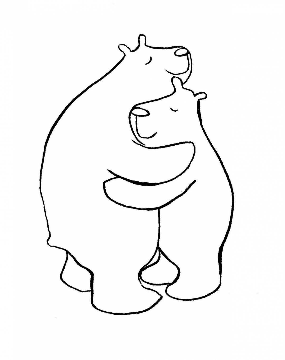 Precious hugs coloring book
