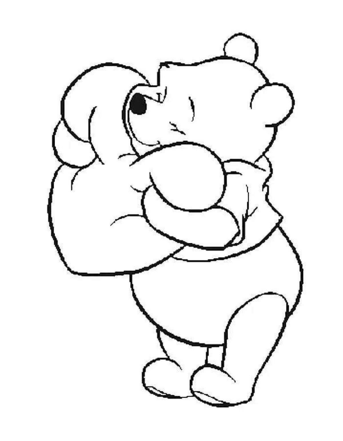 Heartfelt hug coloring pages