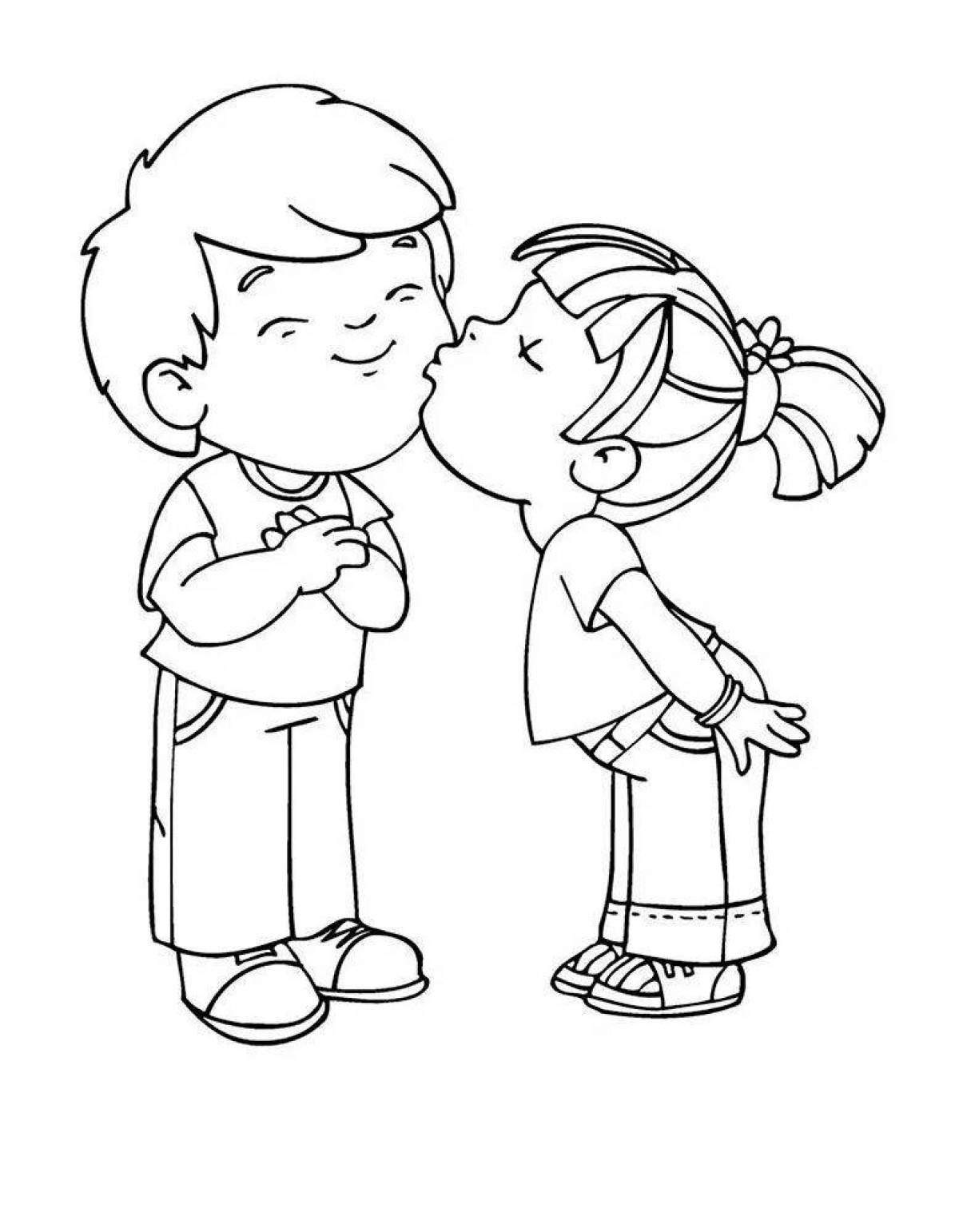 Soothing Hug Coloring Pages