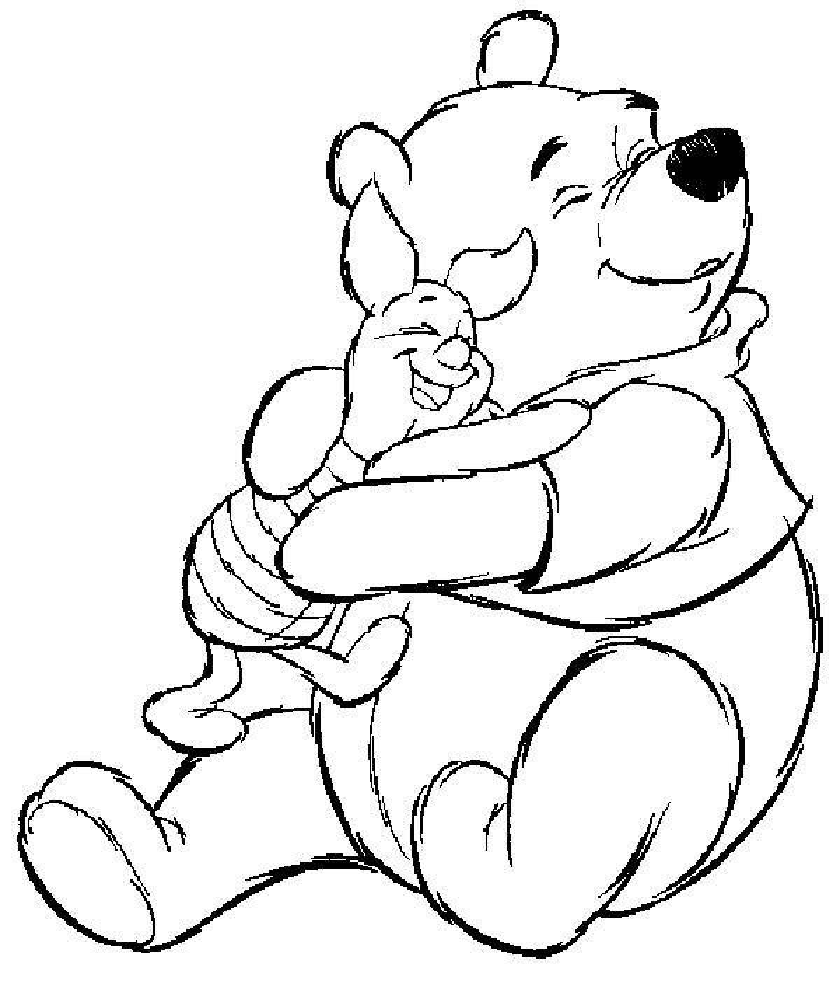 Hug coloring pages
