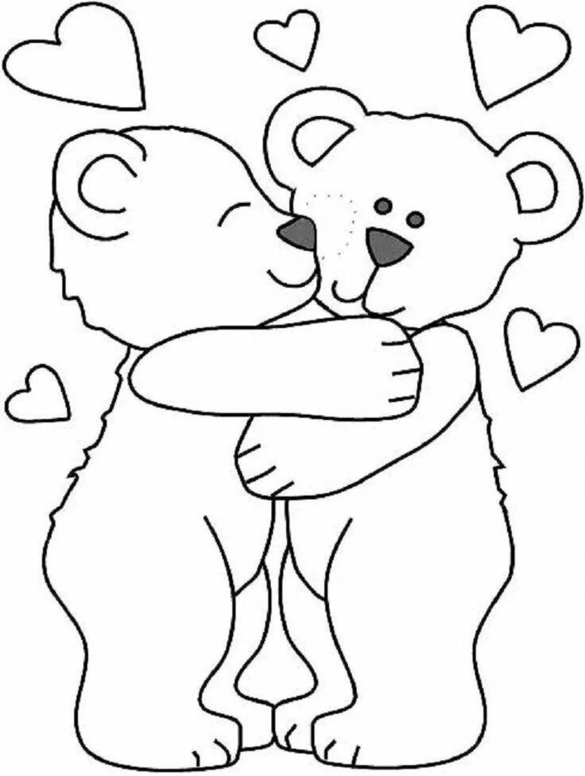 Soft hugs coloring book