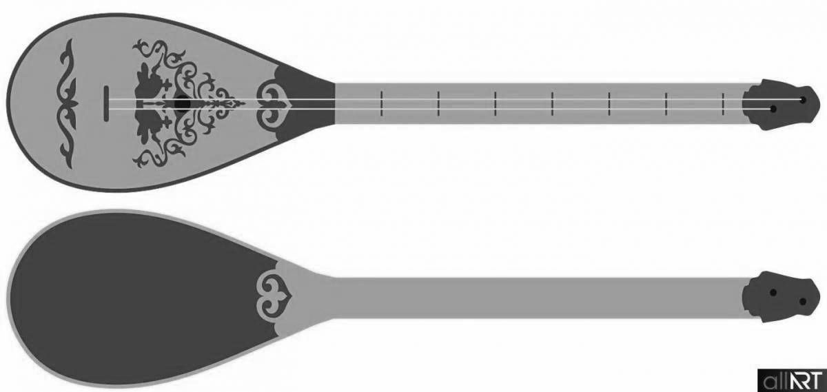 Coloring funny dombra