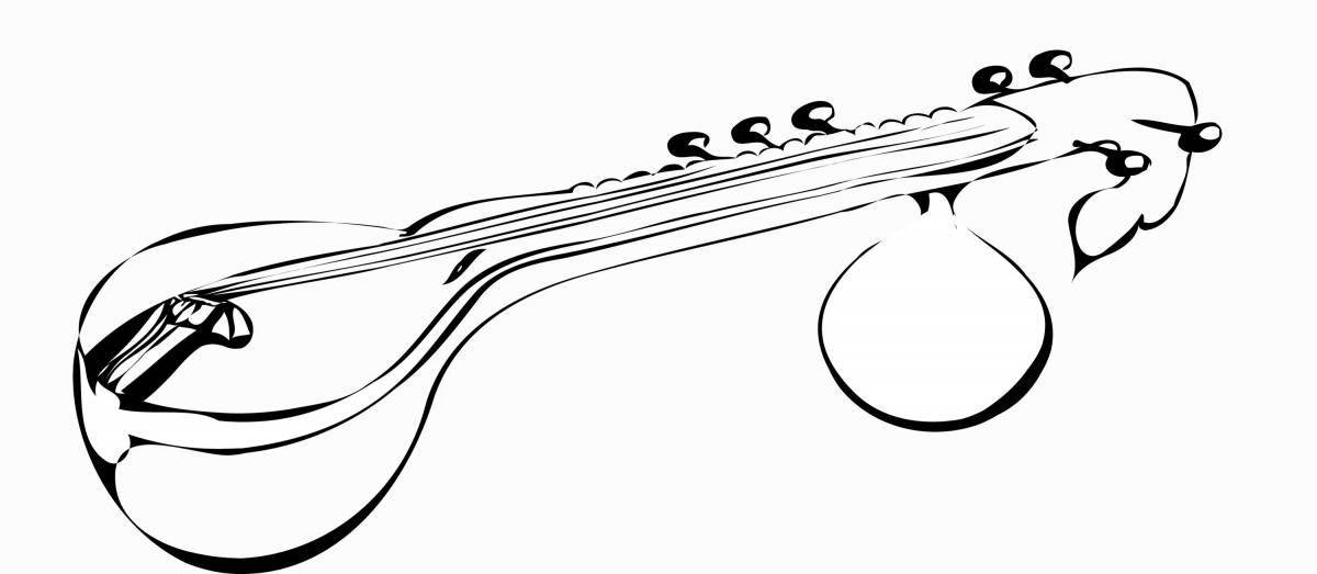 Funny coloring dombra