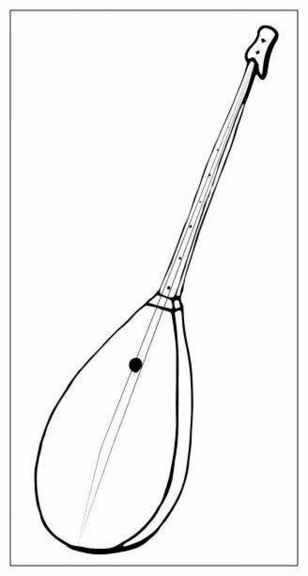 Coloring dazzling dombra