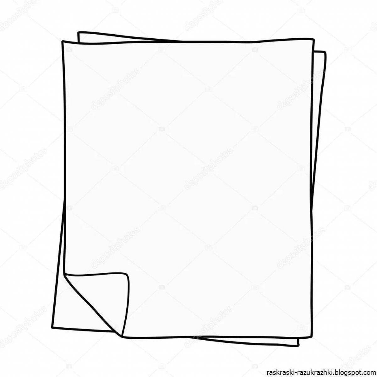 Coloring paper with rich colors