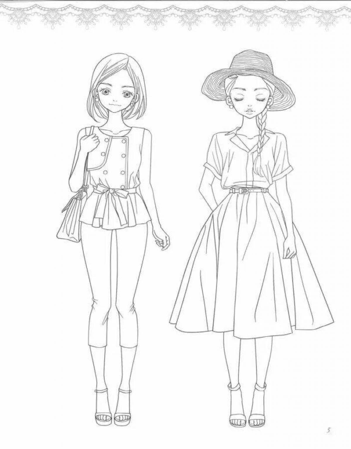 Bold trendy coloring book