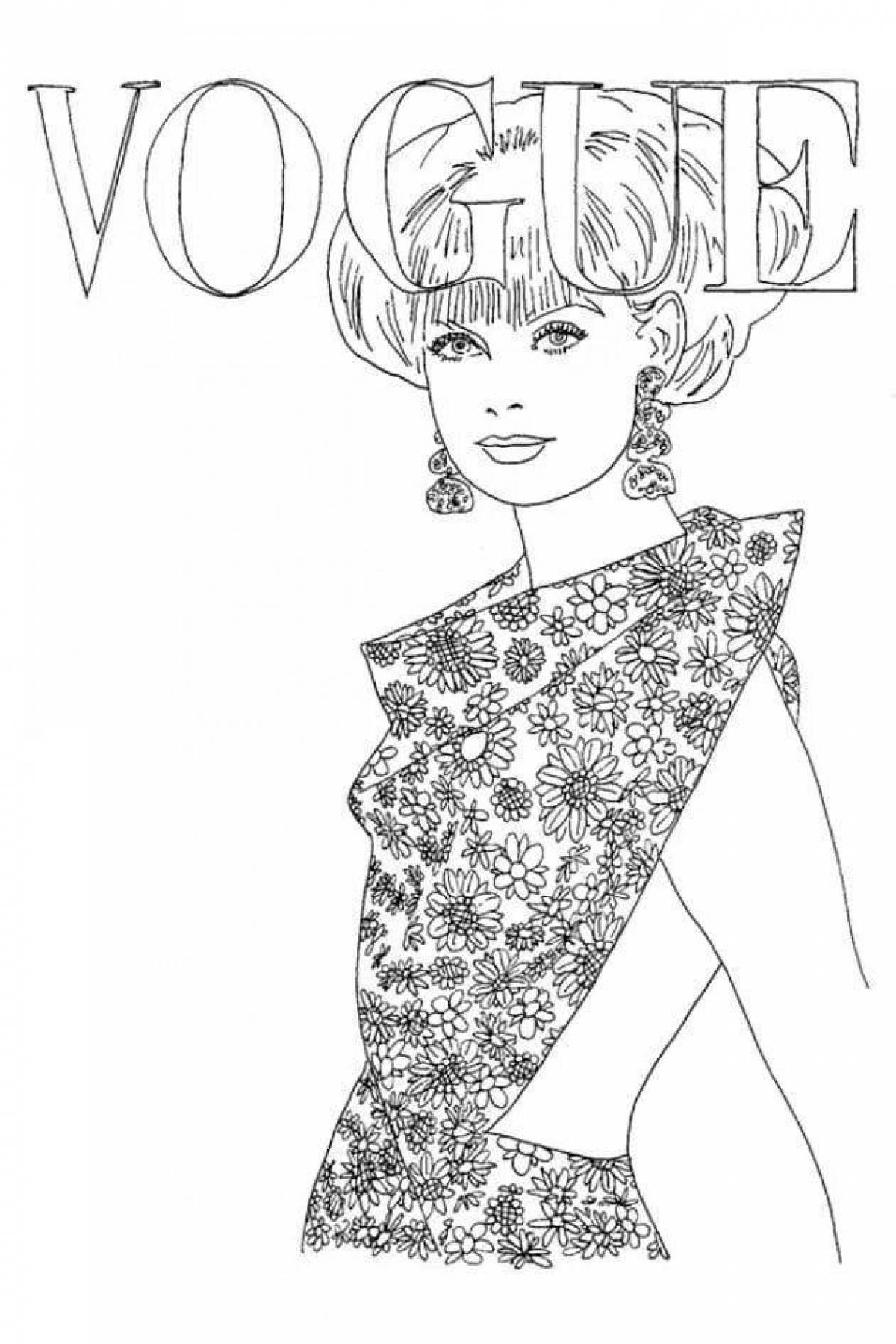 Creative fashion coloring book