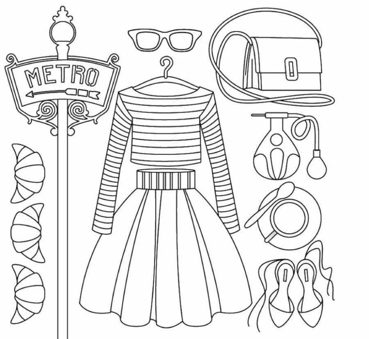 Glitter fashion coloring