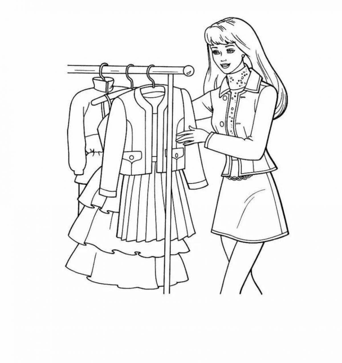 Colorful trendy coloring book