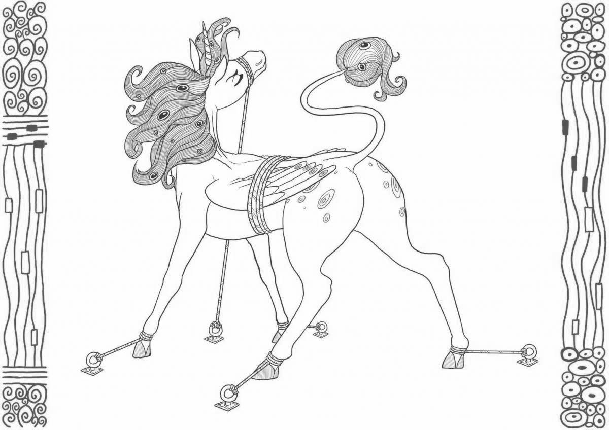 Playful oncho coloring page