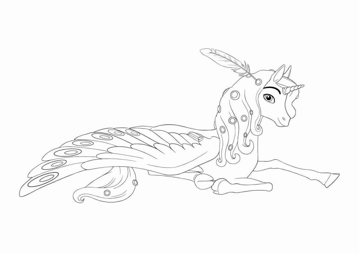 Glowing oncho coloring page