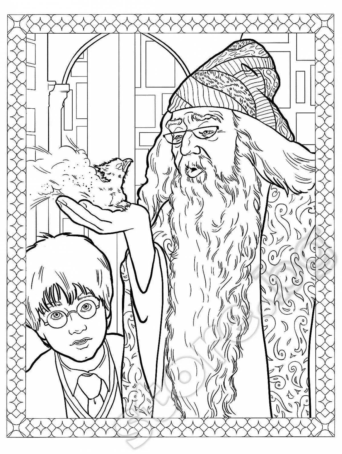 Dumbledore's charming coloring book