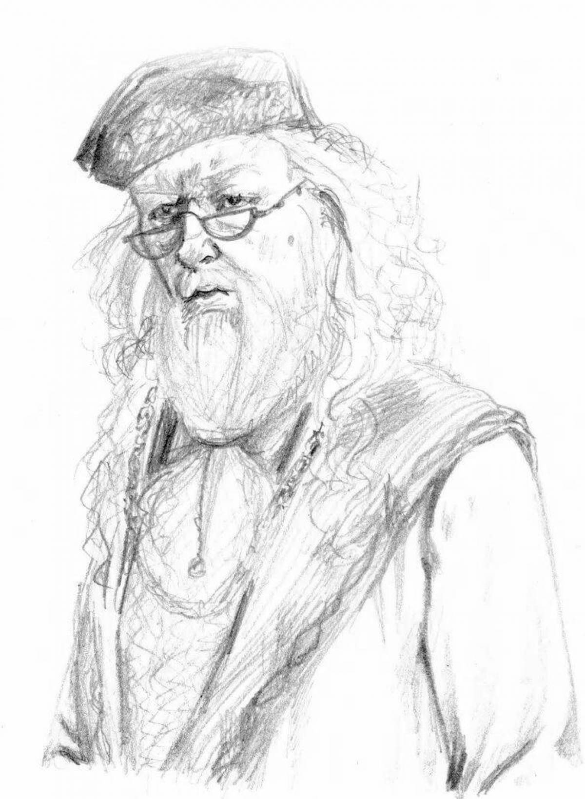Great coloring Dumbledore