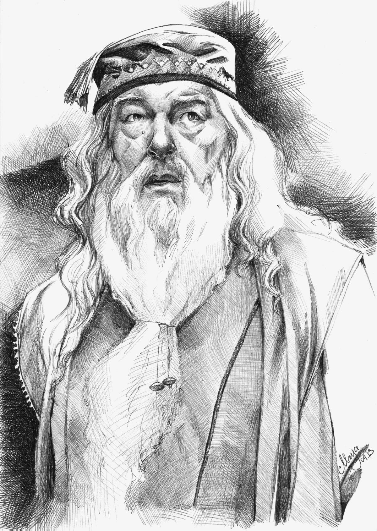 Dumbledore's impressive coloring book