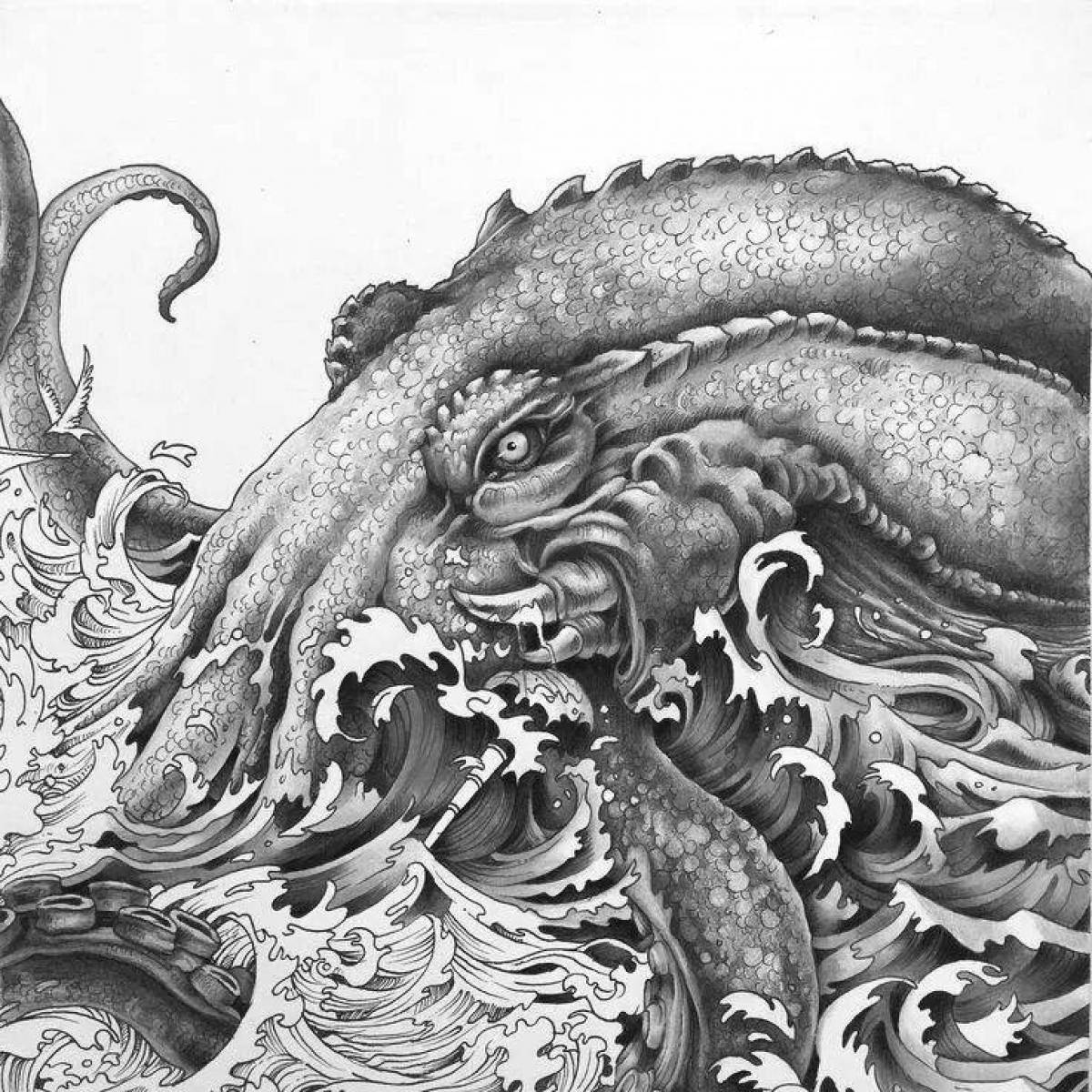 Coloring page magical mythomorphoses