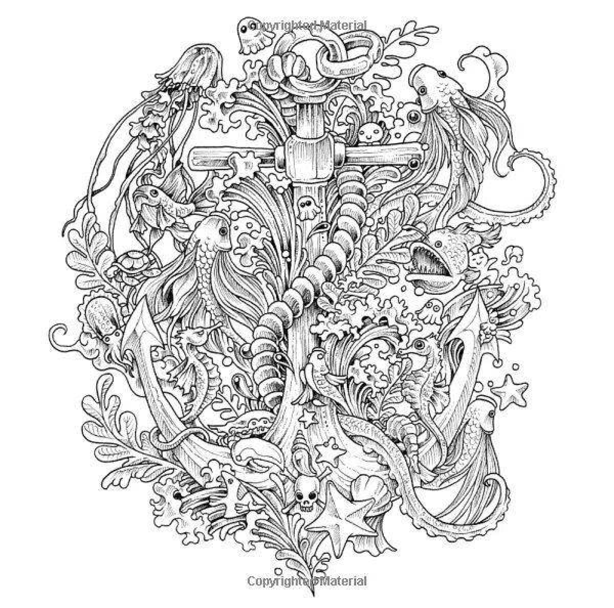 Exciting mythomorphosis coloring book