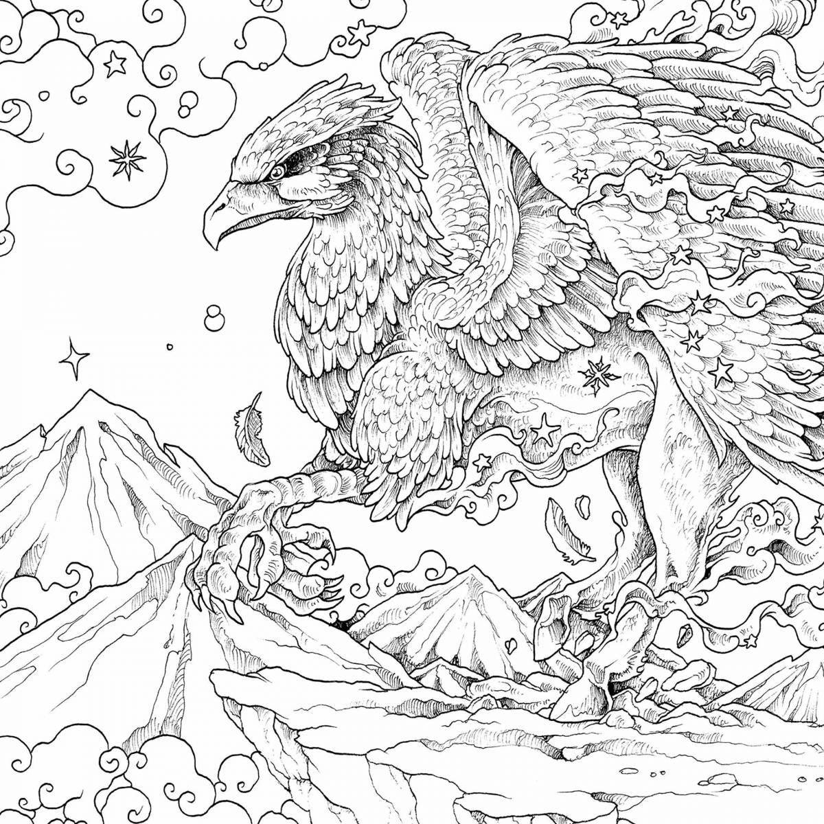Furious Mythomorphs coloring page
