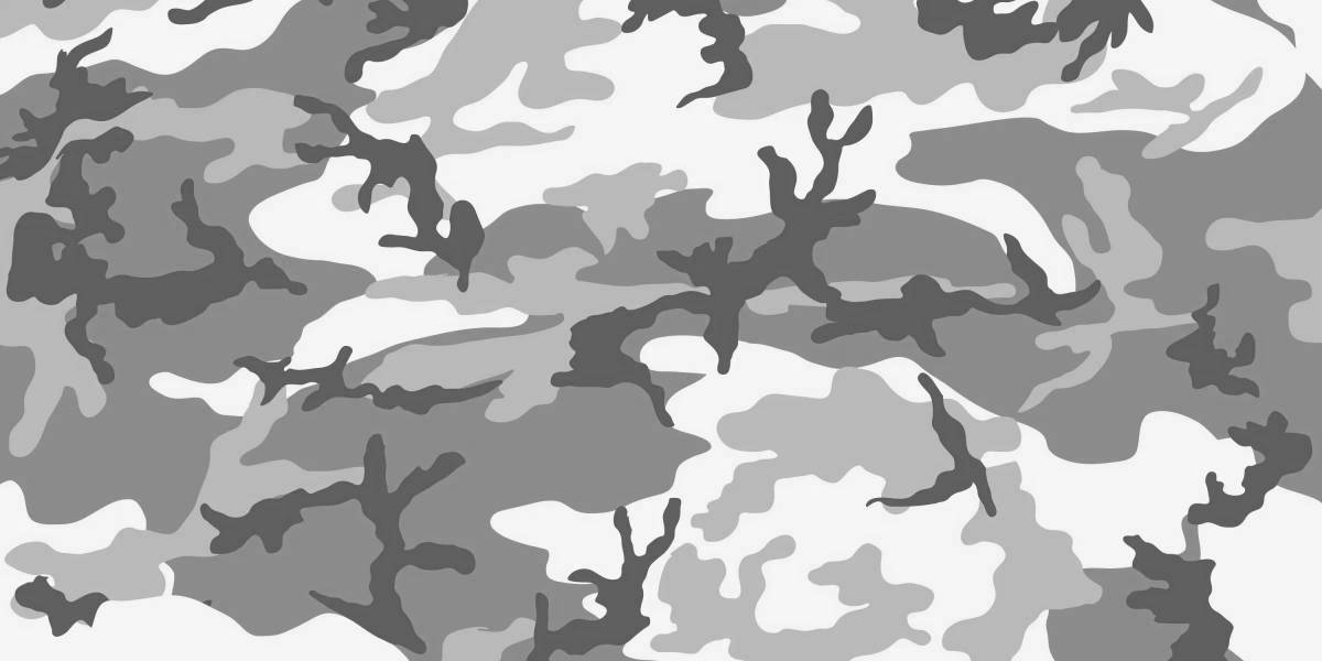 Magic camouflage coloring page
