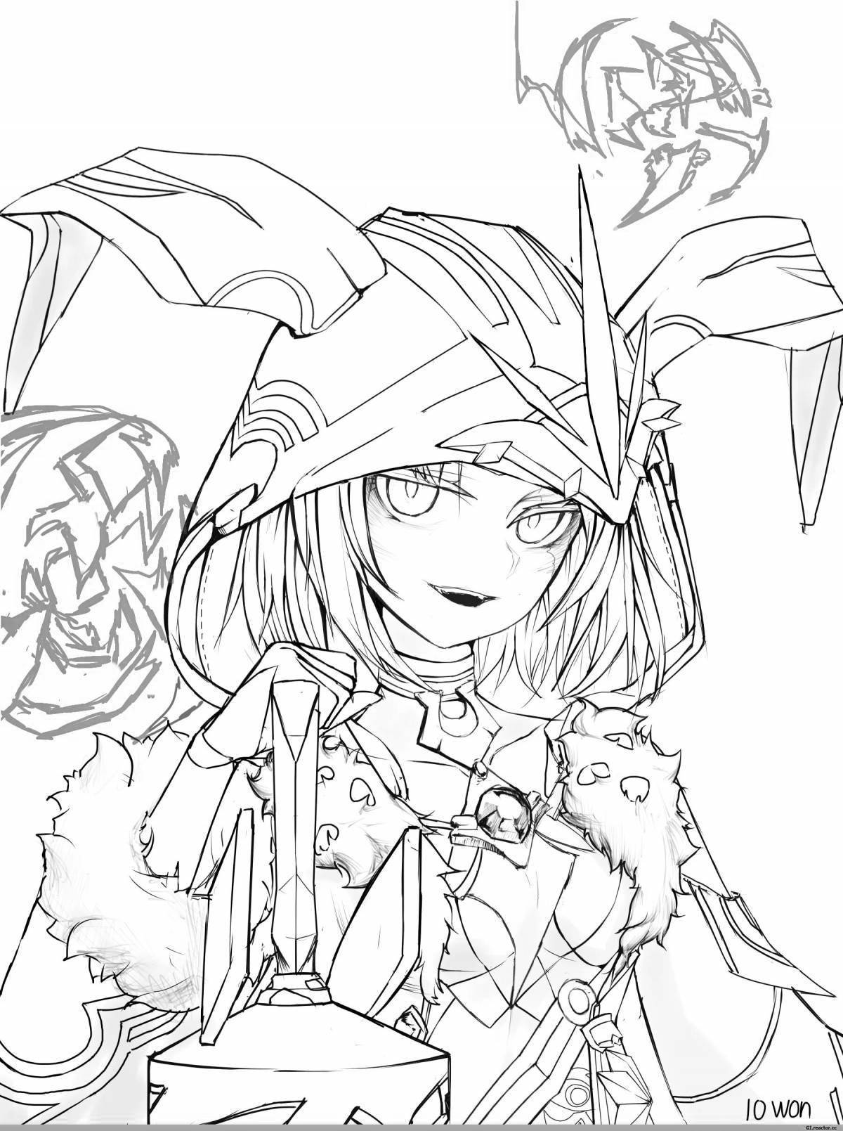 Рисунок карандашом сяо из геншина